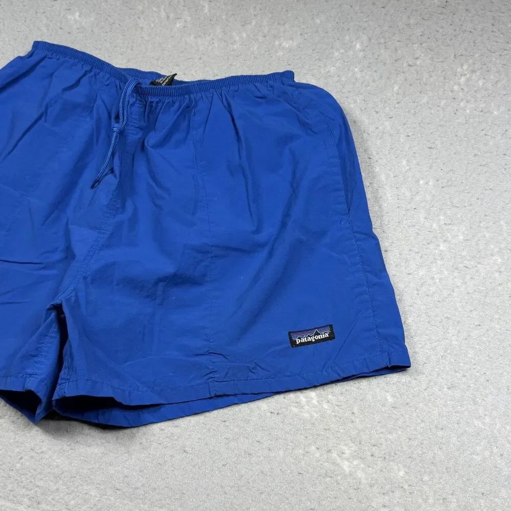 Patagonia Baggies Shorts Mens Size Large Blue Elastic Drawstring Waist Lined